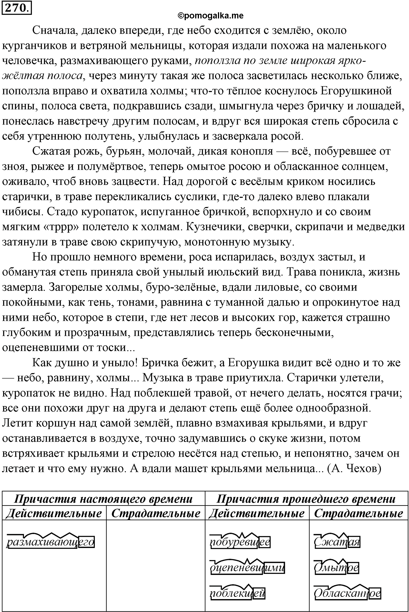 упражнение №270 русский язык 10-11 класс Гольцова