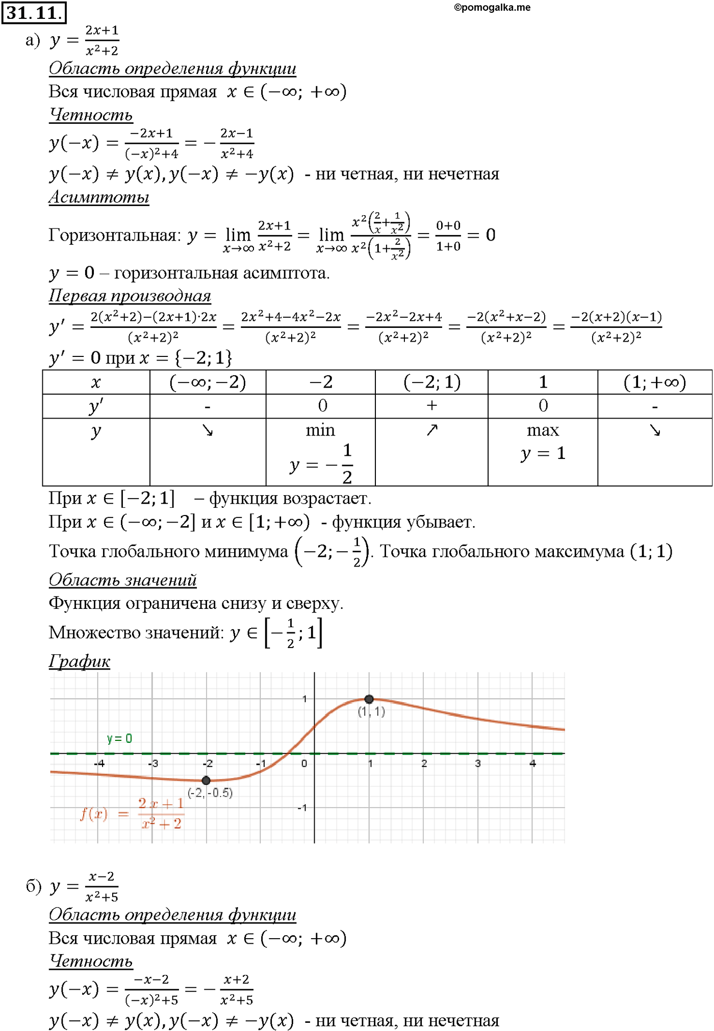 задача №31.11 алгебра 10-11 класс Мордкович