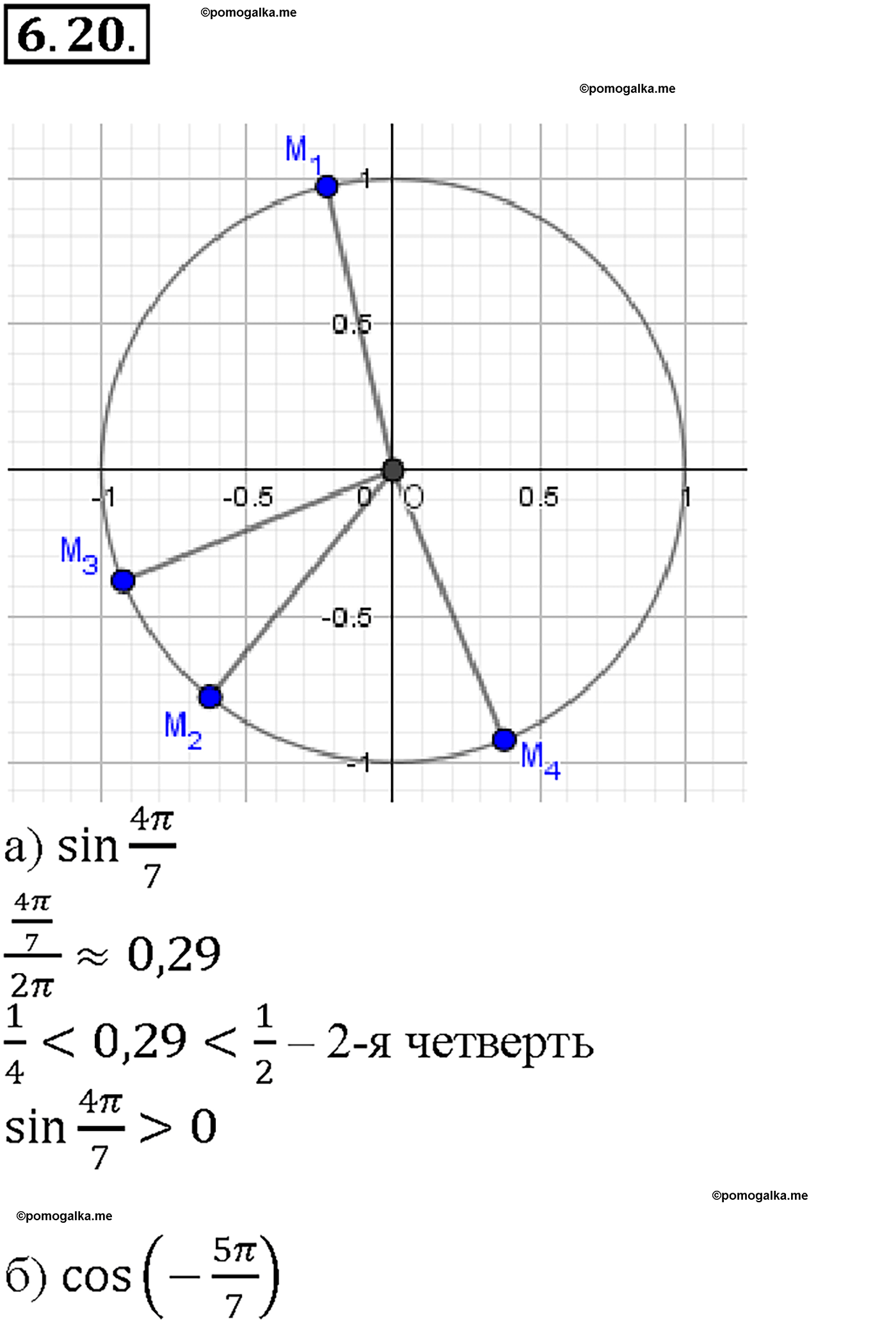задача №6.20 алгебра 10-11 класс Мордкович