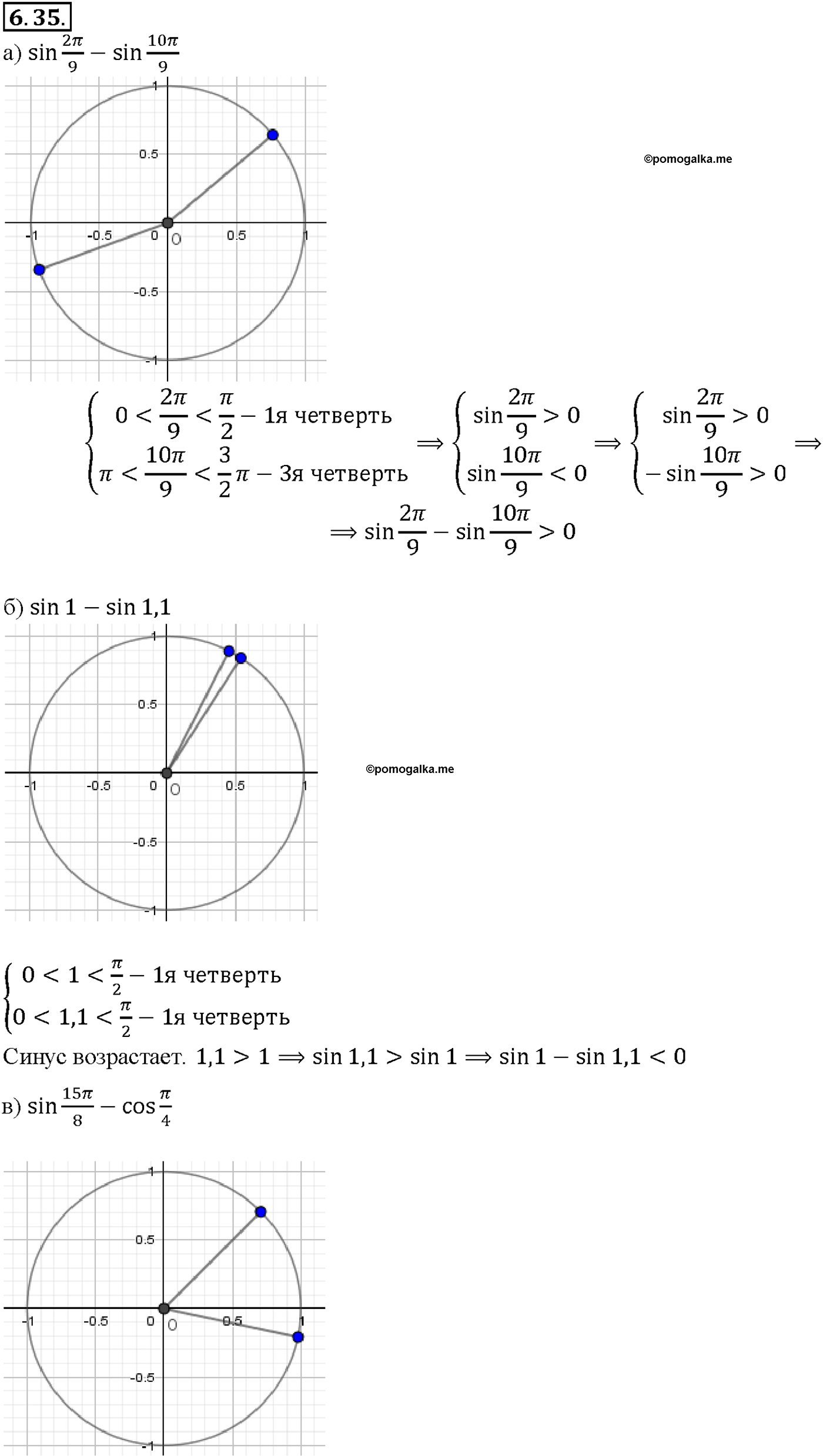 задача №6.35 алгебра 10-11 класс Мордкович