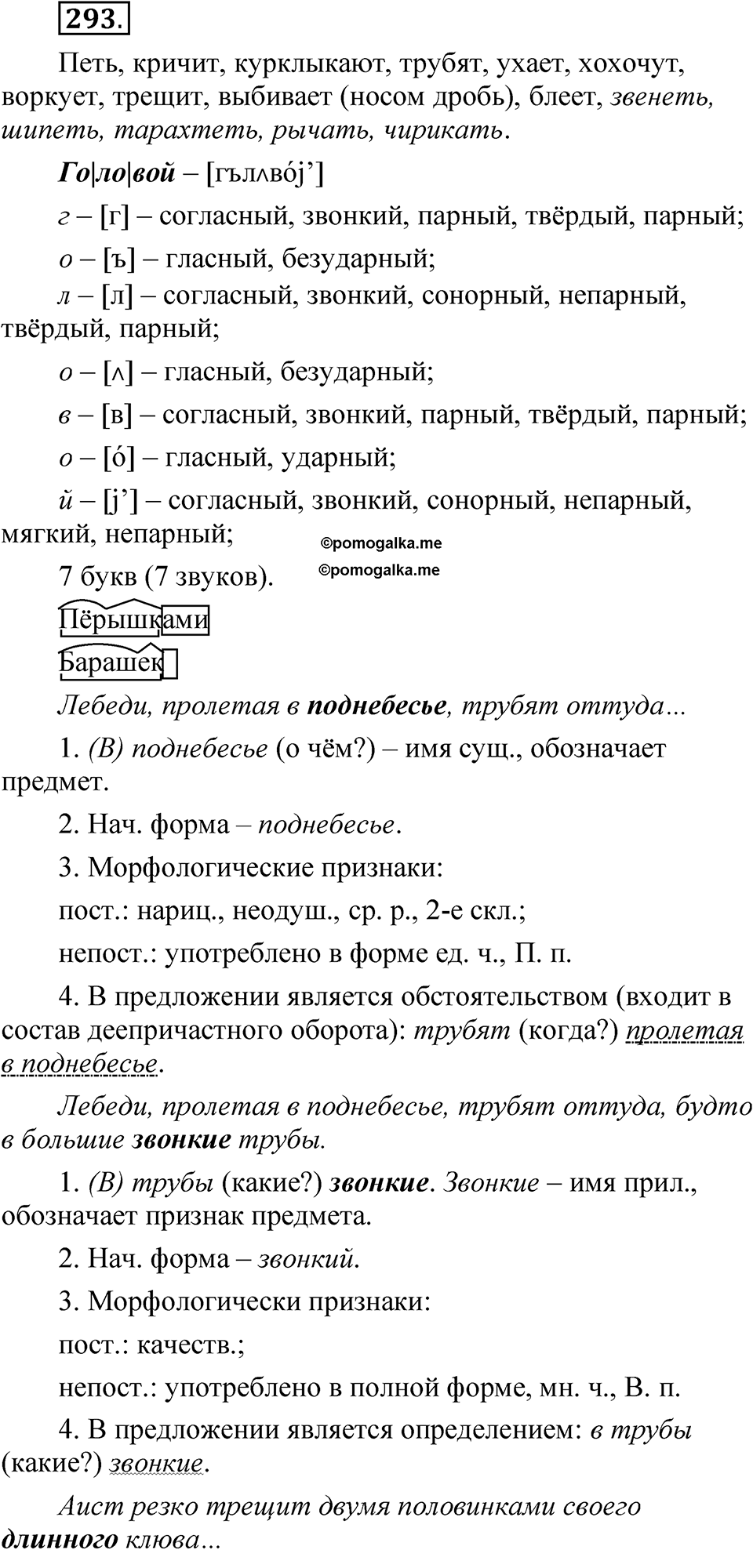 страница 204 упражнение 293 русский язык 5 класс Быстрова, Кибирева 2 часть 2021 год