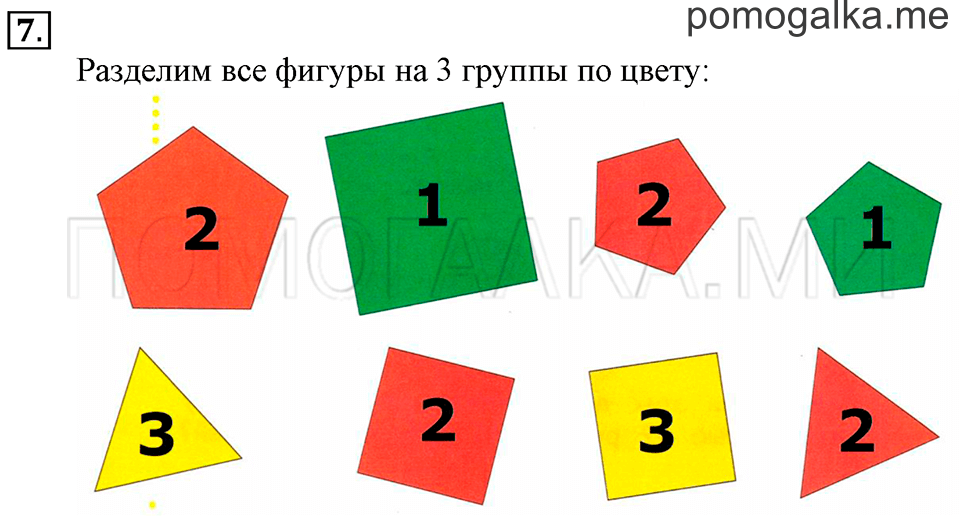 Задача №7 математика 1 класс Рудницкая