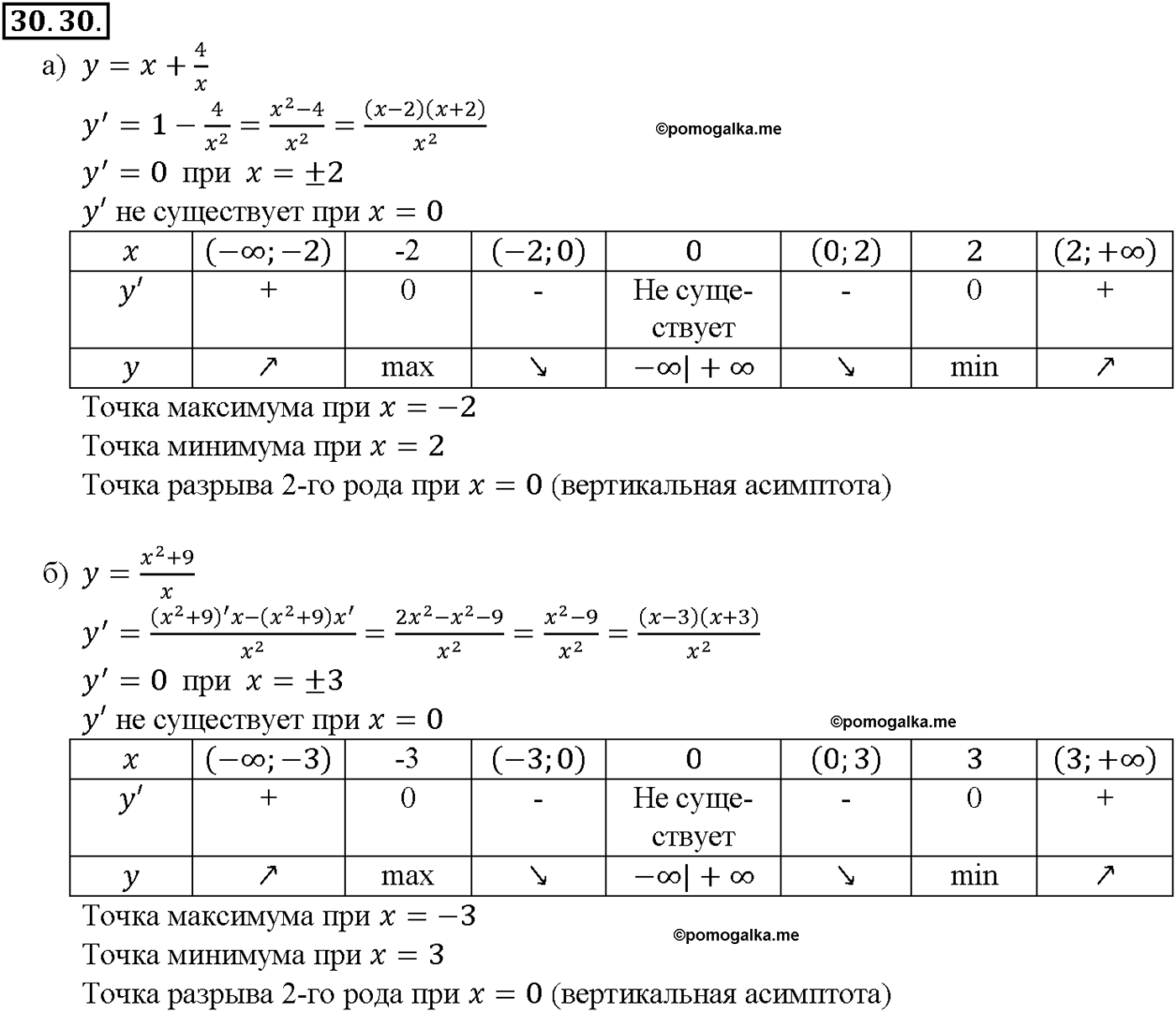 задача №30.30 алгебра 10-11 класс Мордкович