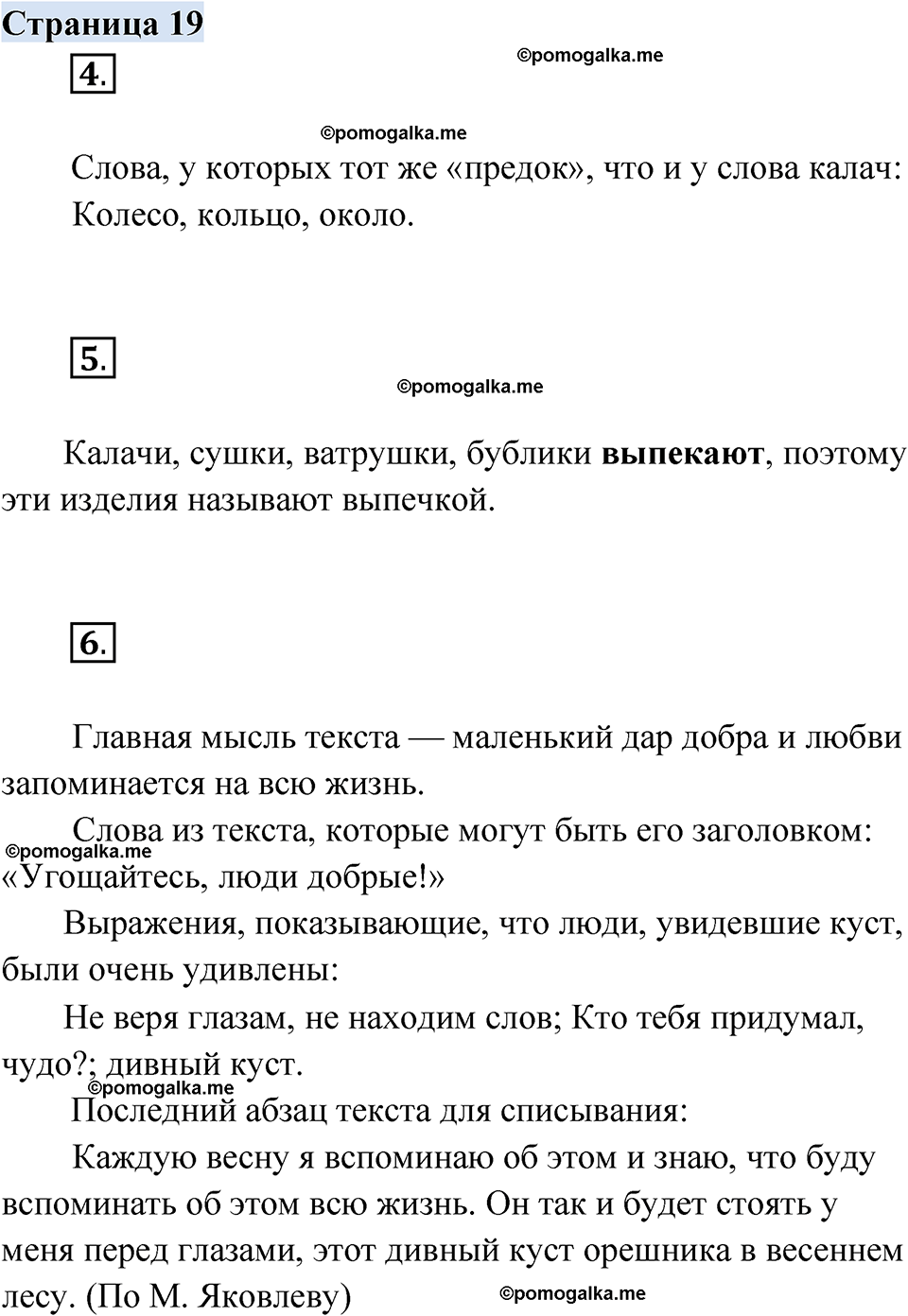 страница 19 русский родной язык 2 класс Александрова 2023 год