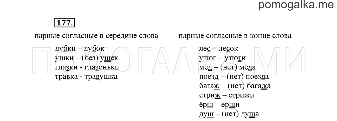 часть 1 страница 118 упражнение 177 русский язык 2 класс Климанова 2012 год
