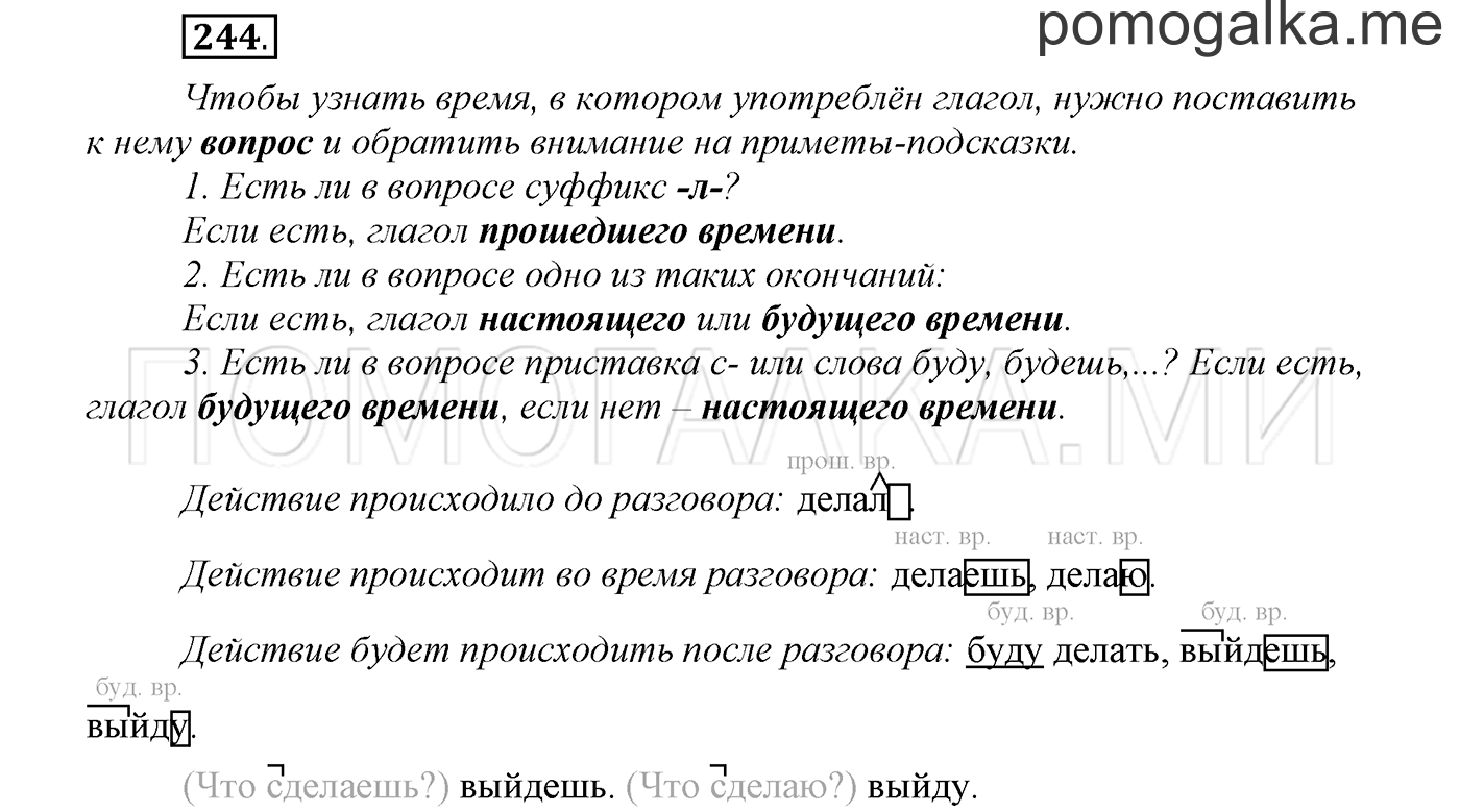 страница 96 упражнение 244 русский язык 3 класс соловейчик 1 часть 2019 год