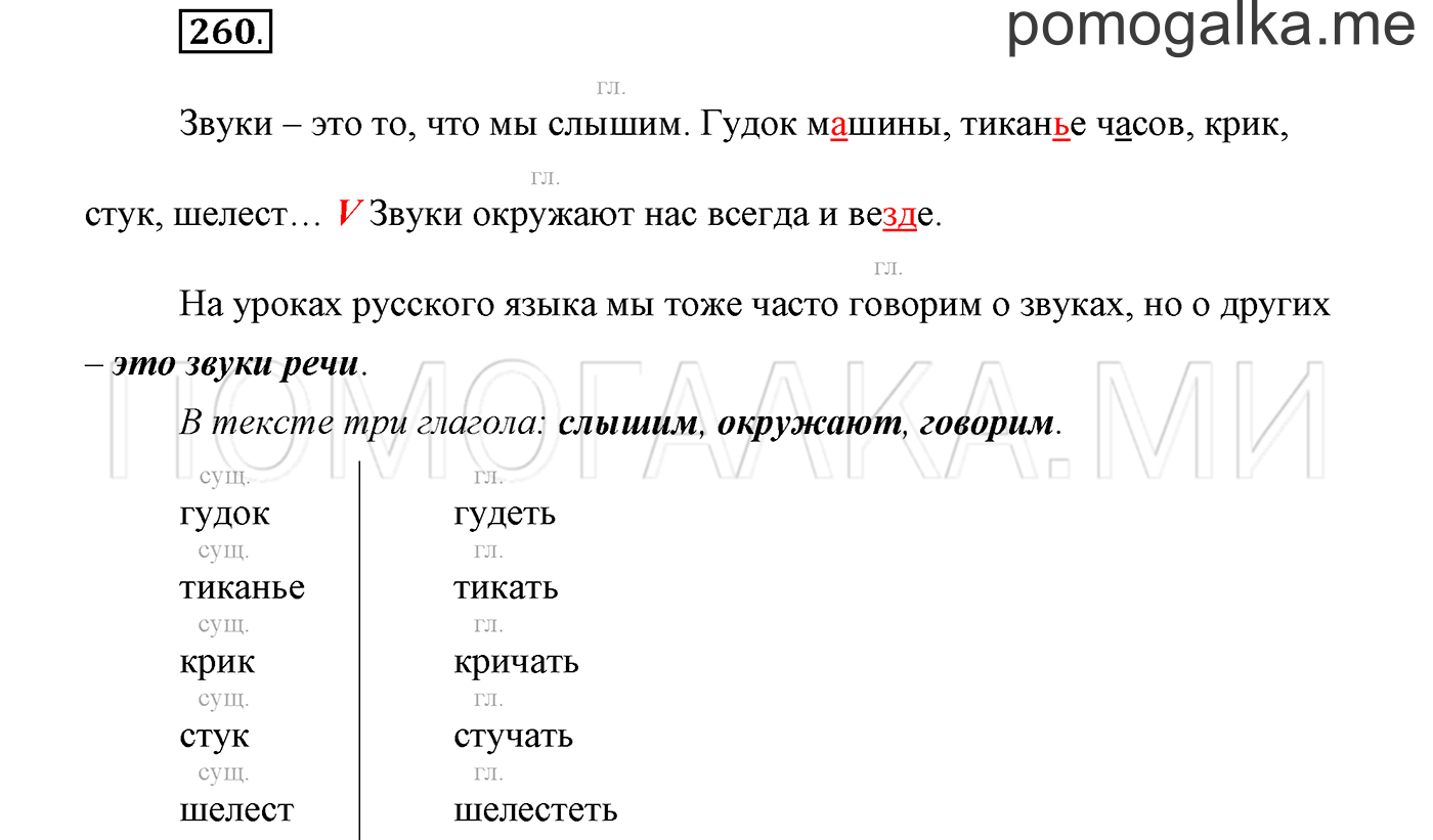 страница 100 упражнение 260 русский язык 3 класс соловейчик 1 часть 2019 год