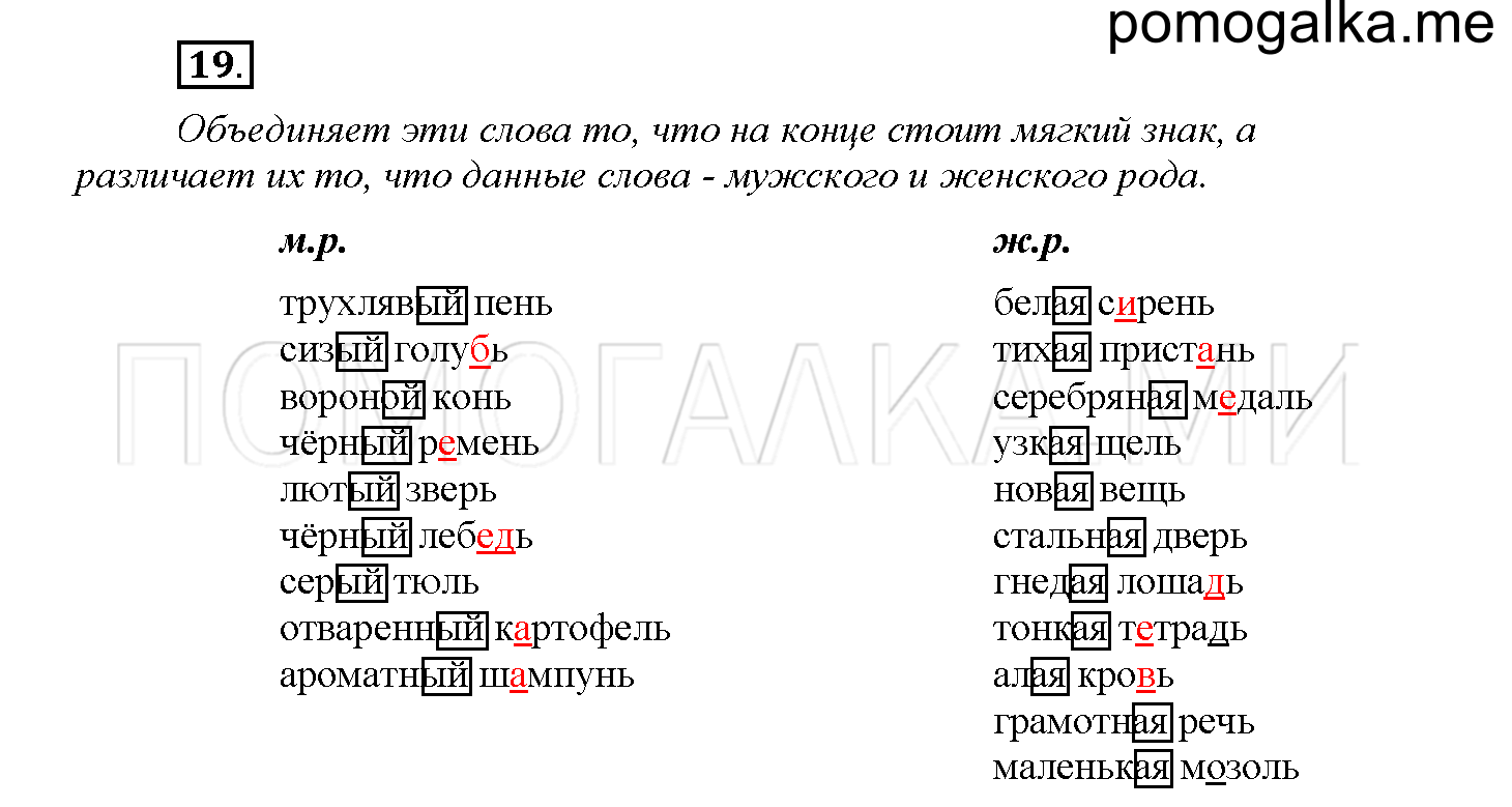 Часть 2 страница 12 Упражнение 19 русский язык 4 класс Желтовская 2013 год