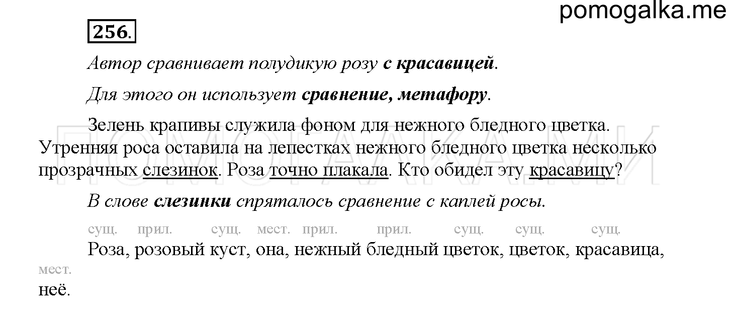 Часть 2 страница 102 Упражнение 256 русский язык 4 класс Желтовская 2013 год