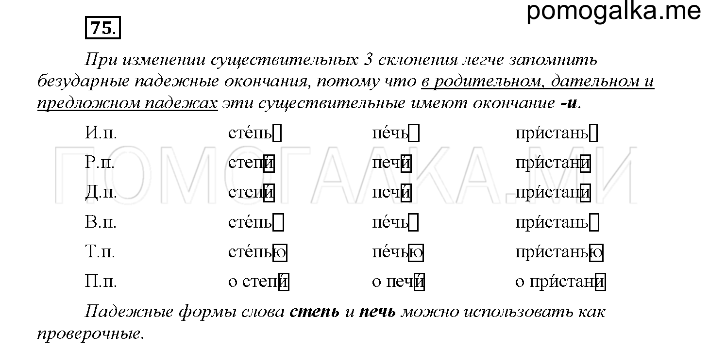 Часть 2 страница 32 Упражнение 75 русский язык 4 класс Желтовская 2013 год
