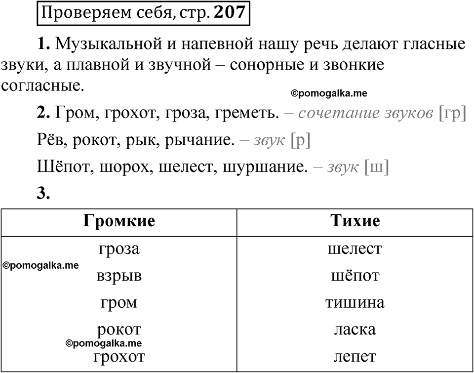 страница 207 Проверяем себя русский язык 5 класс Быстрова, Кибирева 1 часть 2021 год