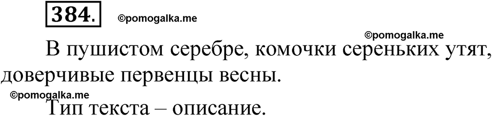 страница 271 упражнение 384 русский язык 5 класс Быстрова, Кибирева 1 часть 2021 год