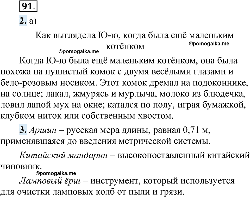 страница 74 упражнение 91 русский язык 5 класс Быстрова, Кибирева 1 часть 2021 год