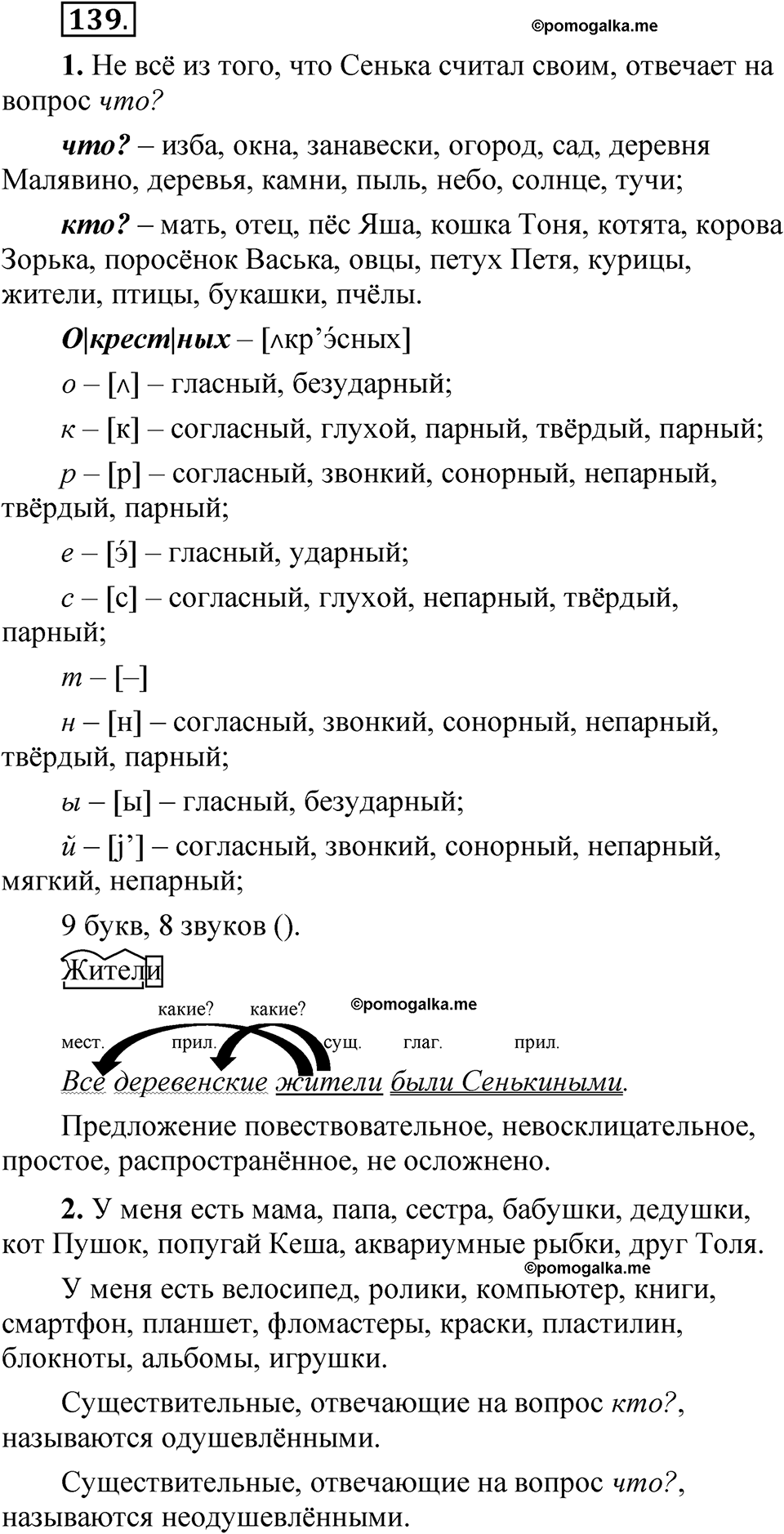 страница 94 упражнение 139 русский язык 5 класс Быстрова, Кибирева 2 часть 2021 год