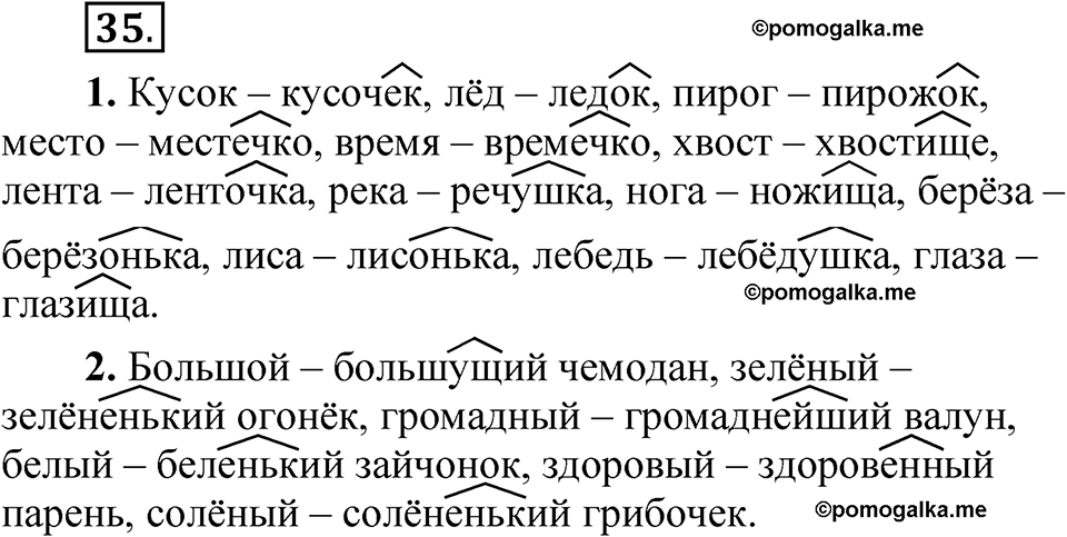 страница 25 упражнение 35 русский язык 5 класс Быстрова, Кибирева 2 часть 2021 год