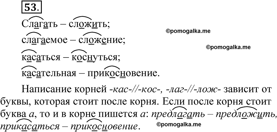 страница 36 упражнение 53 русский язык 5 класс Быстрова, Кибирева 2 часть 2021 год