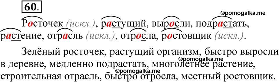 страница 39 упражнение 60 русский язык 5 класс Быстрова, Кибирева 2 часть 2021 год