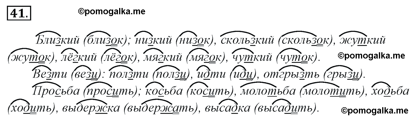 номер 41 русский язык 5 класс Ладыженская, Баранов, Тростенцова 2012 год