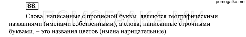 часть 1 страница 119 глава 2 упражнение 88 русский язык 5 класс Шмелёв 2018 год