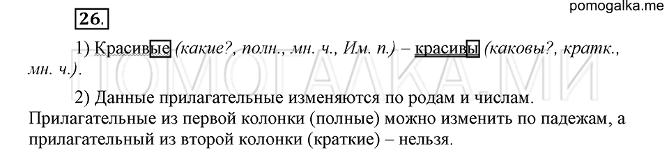 часть 2 страница 204 глава 7 упражнение 26 русский язык 5 класс Шмелёв 2018 год