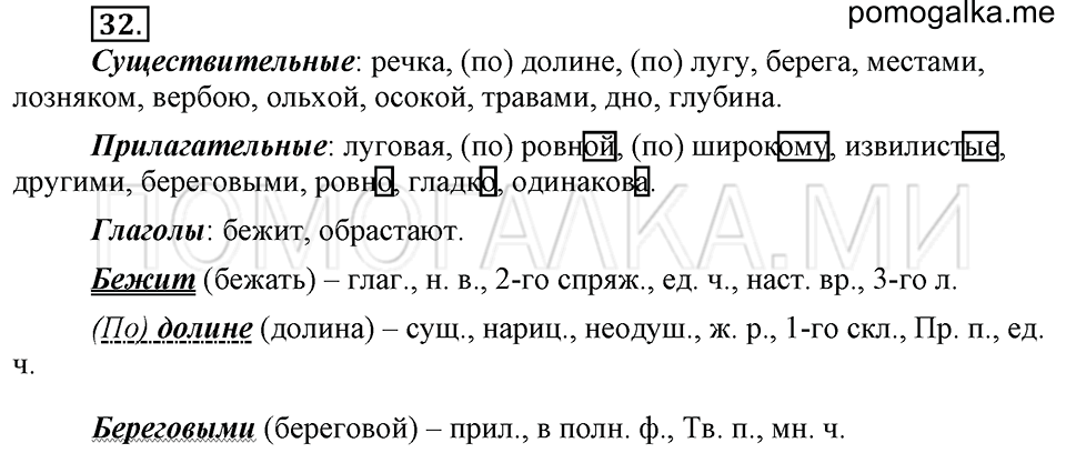 упражнение №32 русский язык 6 класс Ладыженская, Баранов