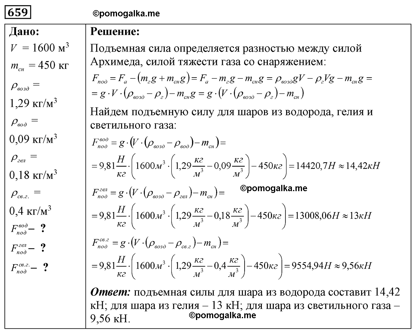 номер №659 физика 7 8 9 класс Лукашик сборник задач