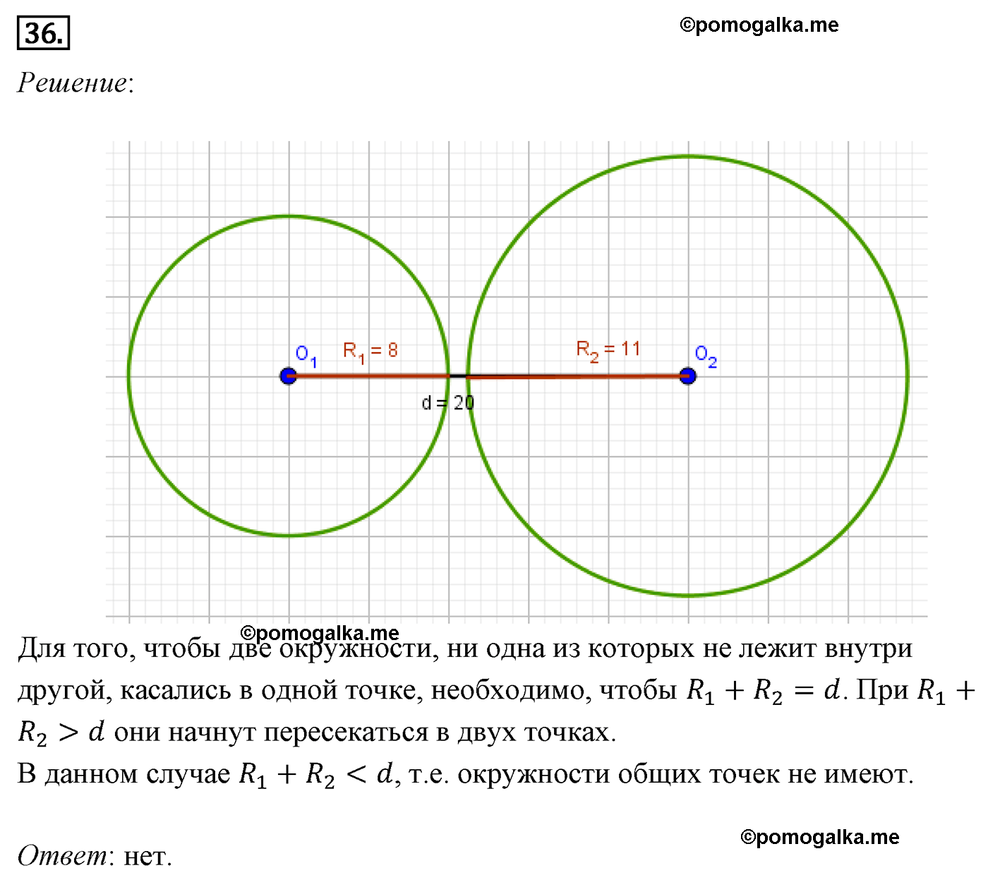 Параграф 7 Номер №36 геометрия 8 класс Погорелов