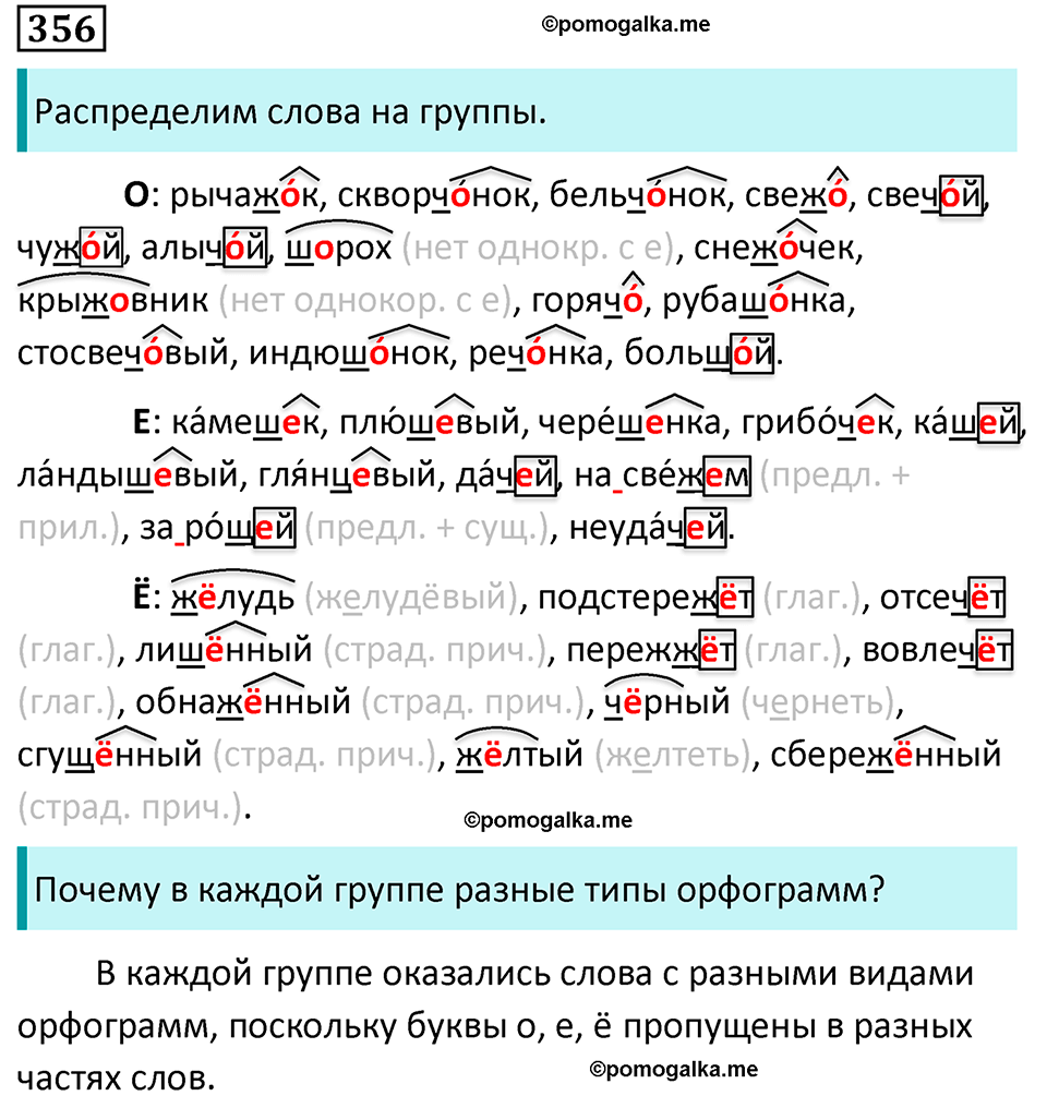 страница 205 упражнение 356 русский язык 7 класс Баранов, Ладыженская 2023 год