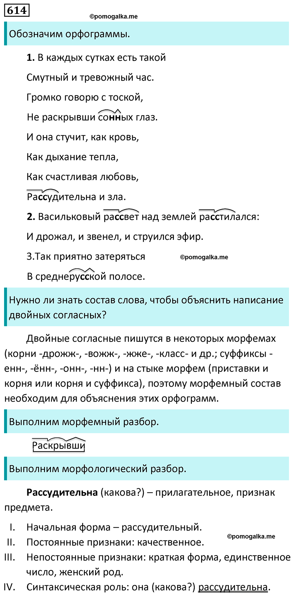 страница 131 упражнение 614 русский язык 7 класс Баранов, Ладыженская 2023 год