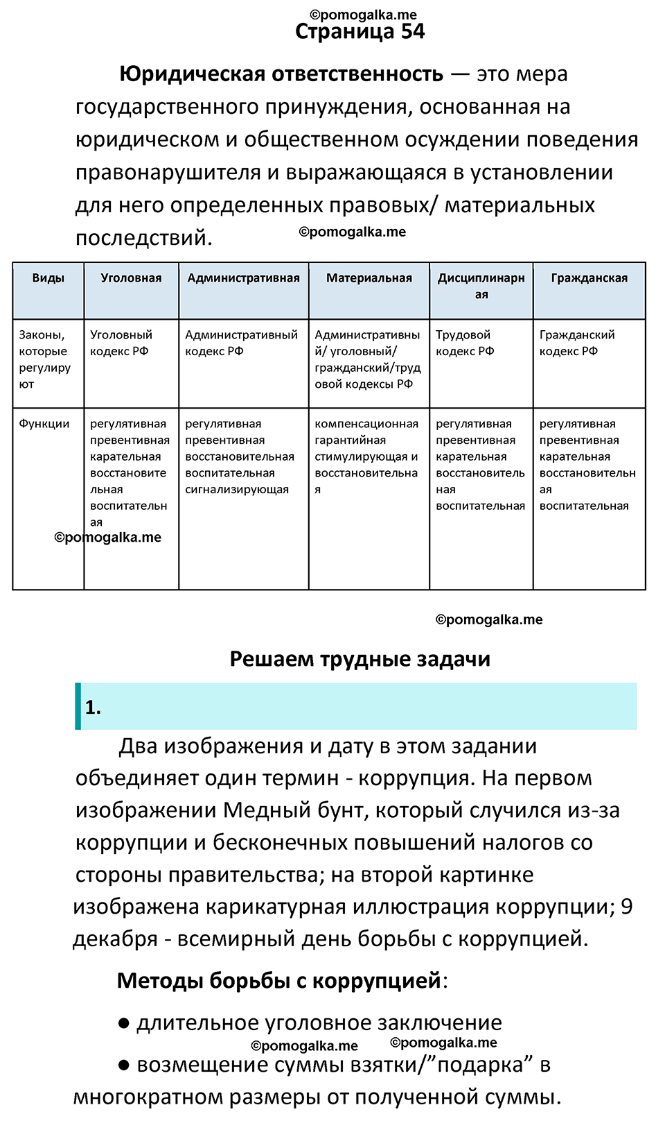 страница 54 рабочая тетрадь по обществознанию 7 класс Лобанова 2023 год