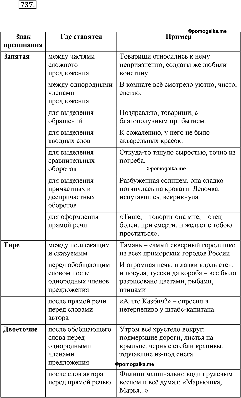 часть 2 страница 178 упражнение 737 русский язык 7 класс Львова 2014 год