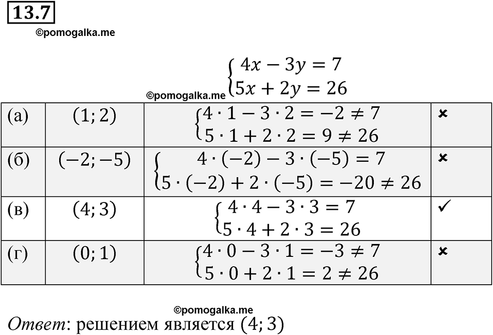 страница 68 номер 13.7 алгебра 7 класс Мордкович 2021 год