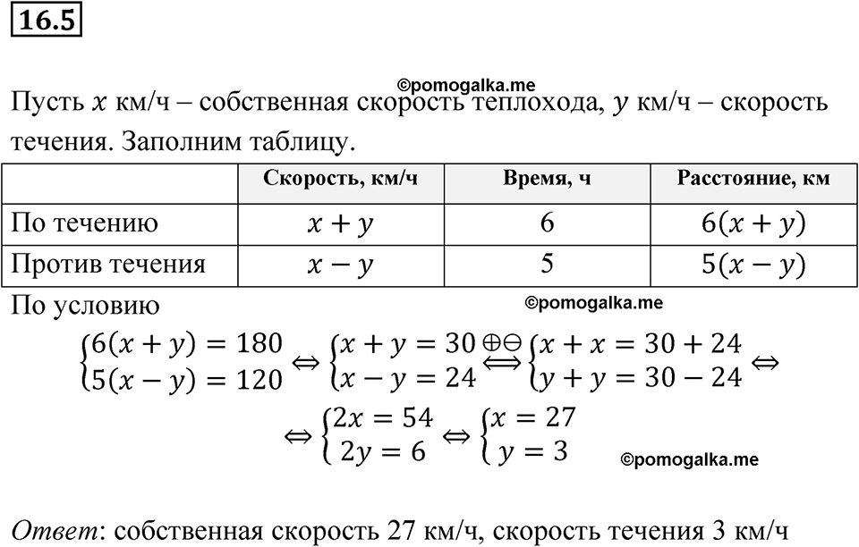 страница 80 номер 16.5 алгебра 7 класс Мордкович 2021 год