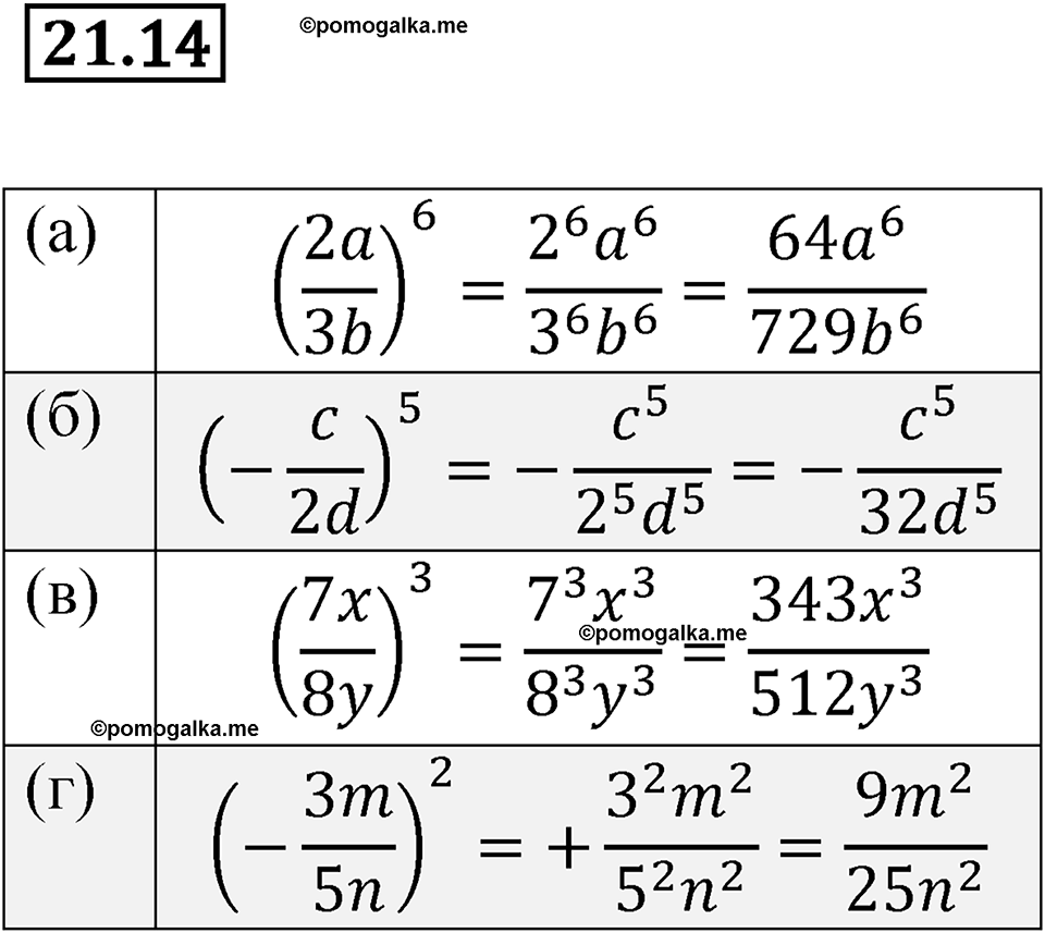 страница 104 номер 21.14 алгебра 7 класс Мордкович 2021 год