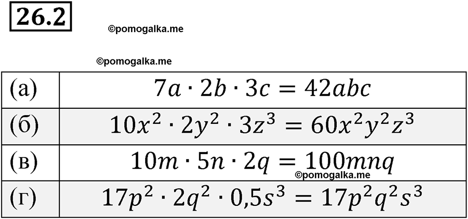 страница 119 номер 26.2 алгебра 7 класс Мордкович 2021 год