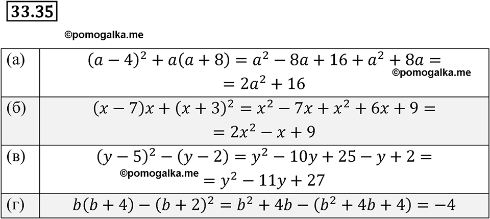 страница 147 номер 33.35 алгебра 7 класс Мордкович 2021 год
