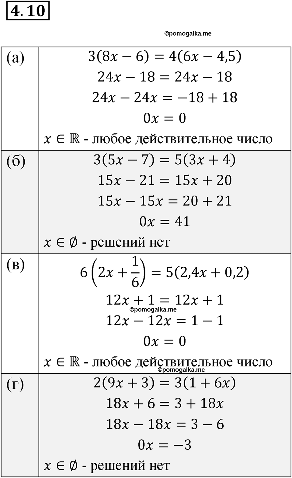 страница 23 номер 4.10 алгебра 7 класс Мордкович 2021 год