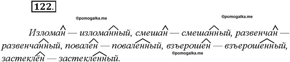 страница 62 упражнение 122 русский язык 7 класс Рыбченкова 2015 год