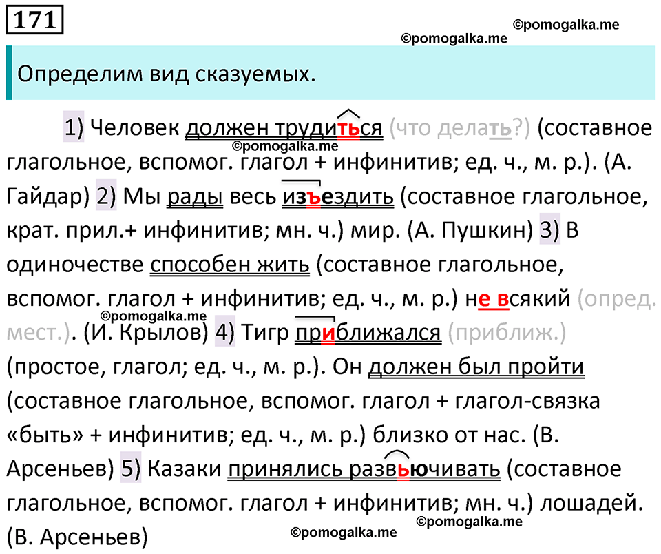 разбор упражнения №171 русский язык 8 класс Бархударов 2023 год