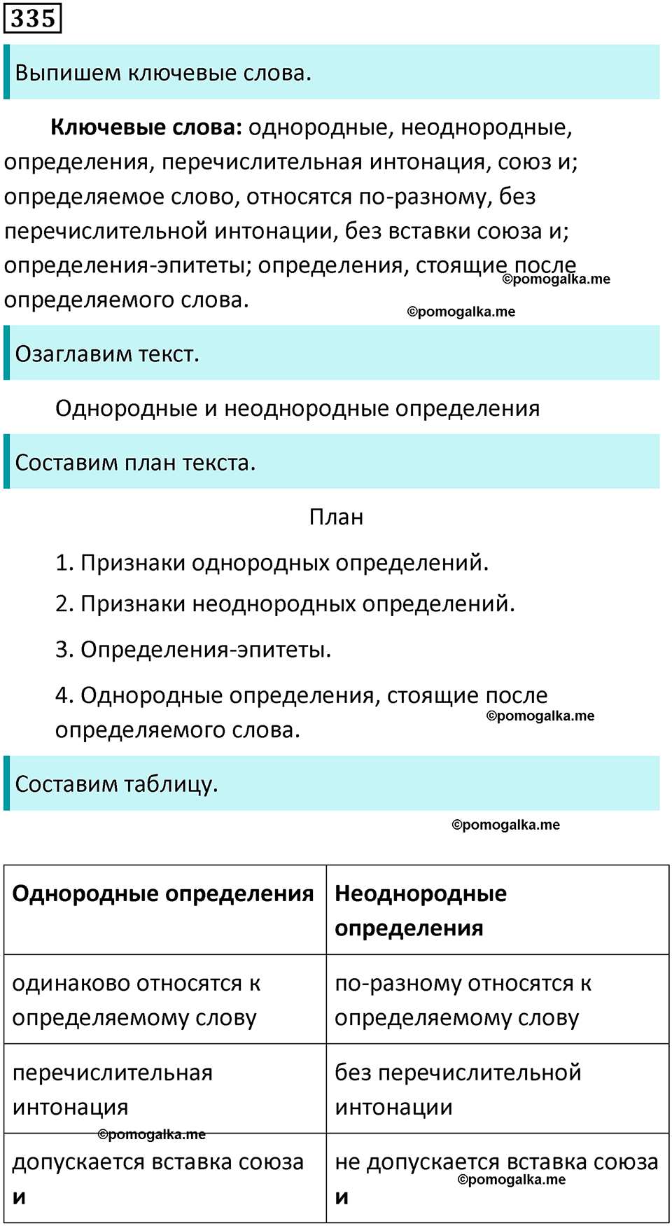 разбор упражнения №335 русский язык 8 класс Бархударов 2023 год