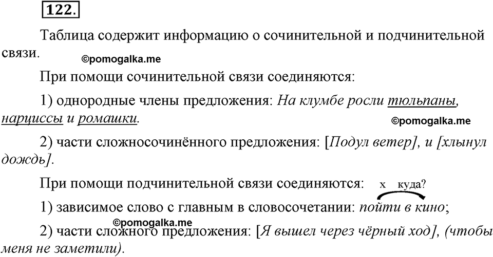 страница 74 упражнение 122 русский язык 8 класс Львова, Львов 2014 год