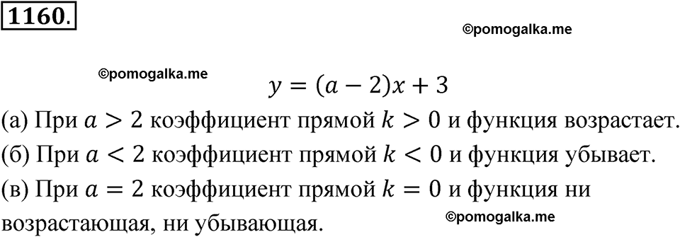 страница 259 номер 1160 алгебра 8 класс Макарычев 2023 год