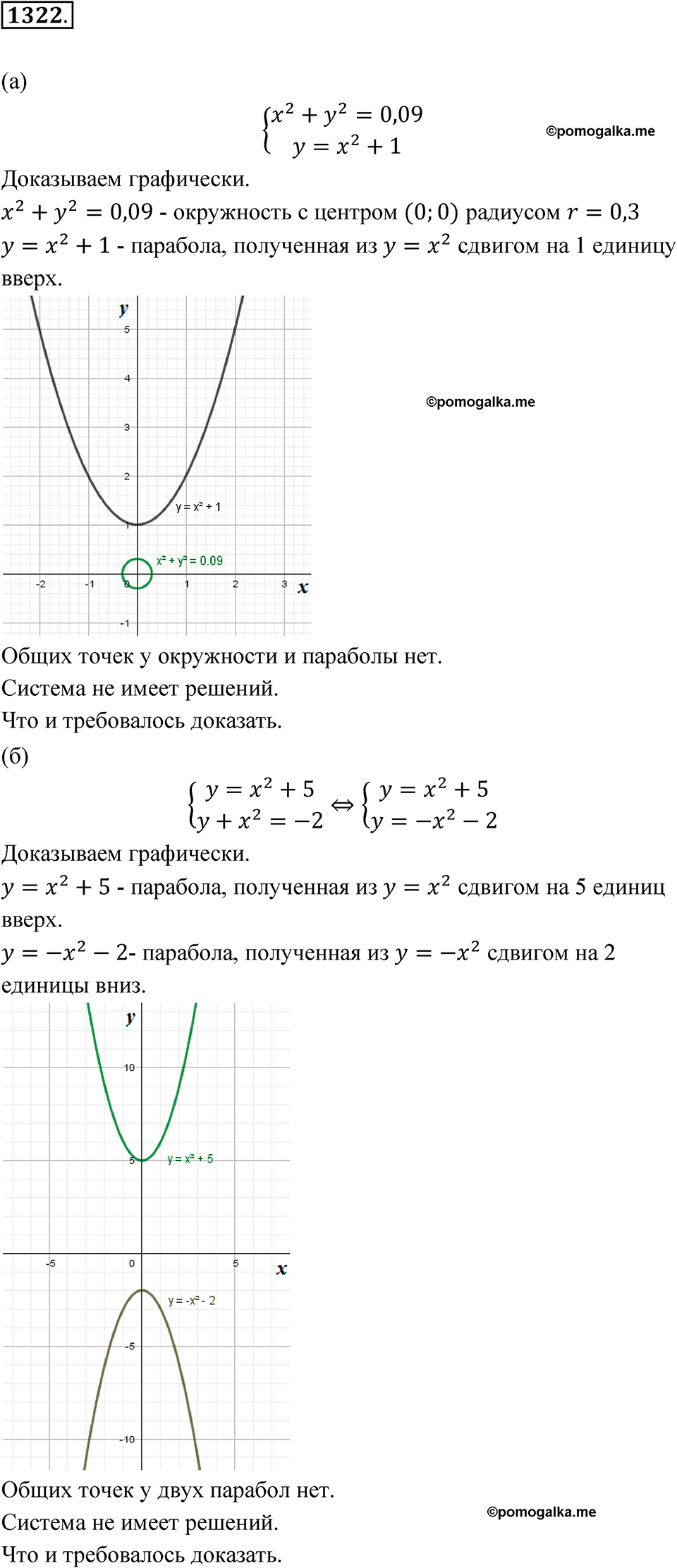 страница 286 номер 1322 алгебра 8 класс Макарычев 2023 год