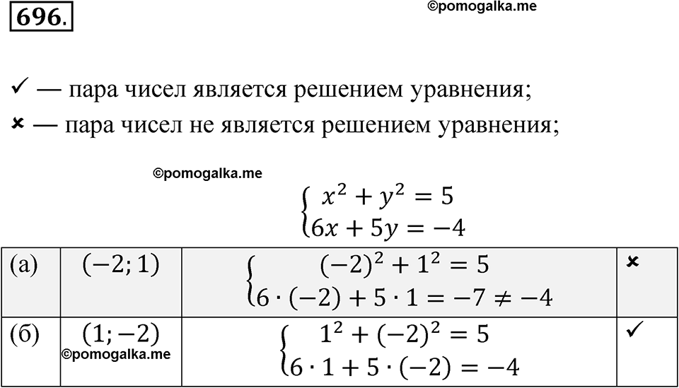 страница 164 номер 696 алгебра 8 класс Макарычев 2023 год