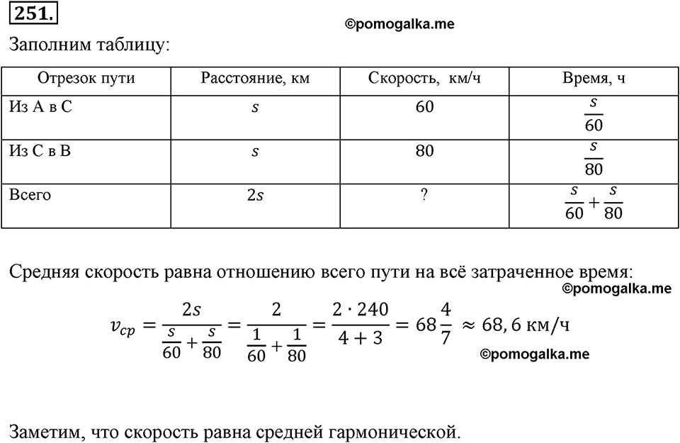 страница 58 номер 251 алгебра 8 класс Макарычев 2013 год