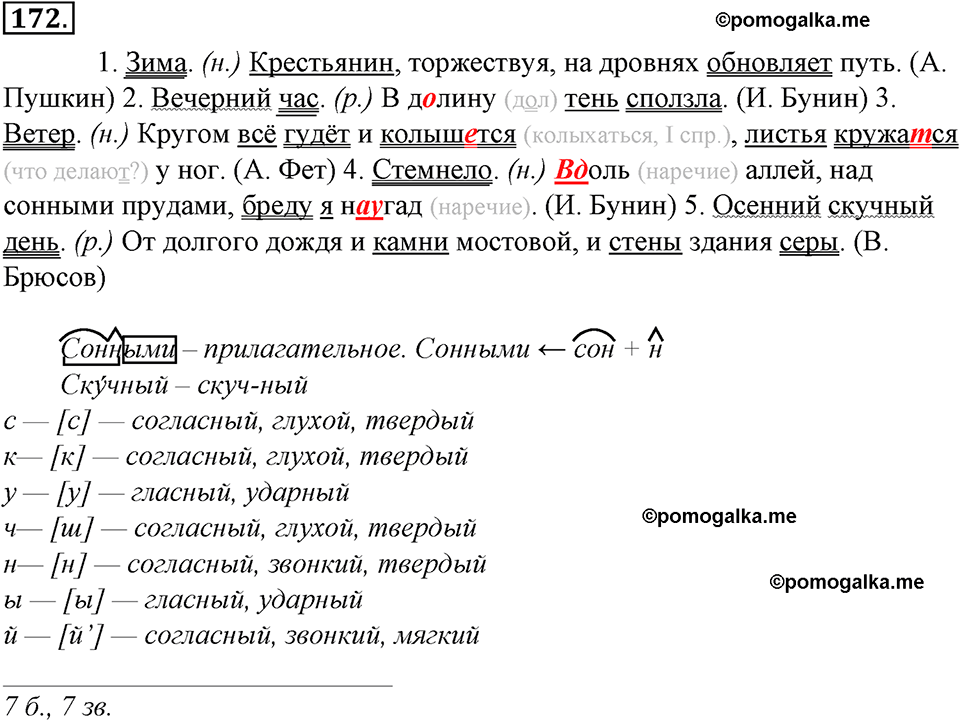 страница 100 упражнение 172 русский язык 8 класс Тростенцова, Ладыженская 2014 год