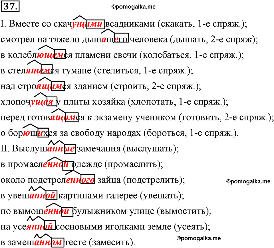 упражнение №37 русский язык 9 класс Бархударов
