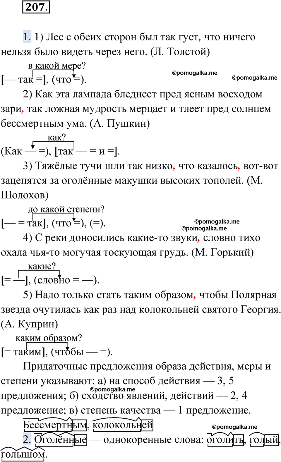 страница 238 упражнение 207 русский язык 9 класс Быстрова 1 часть 2022 год
