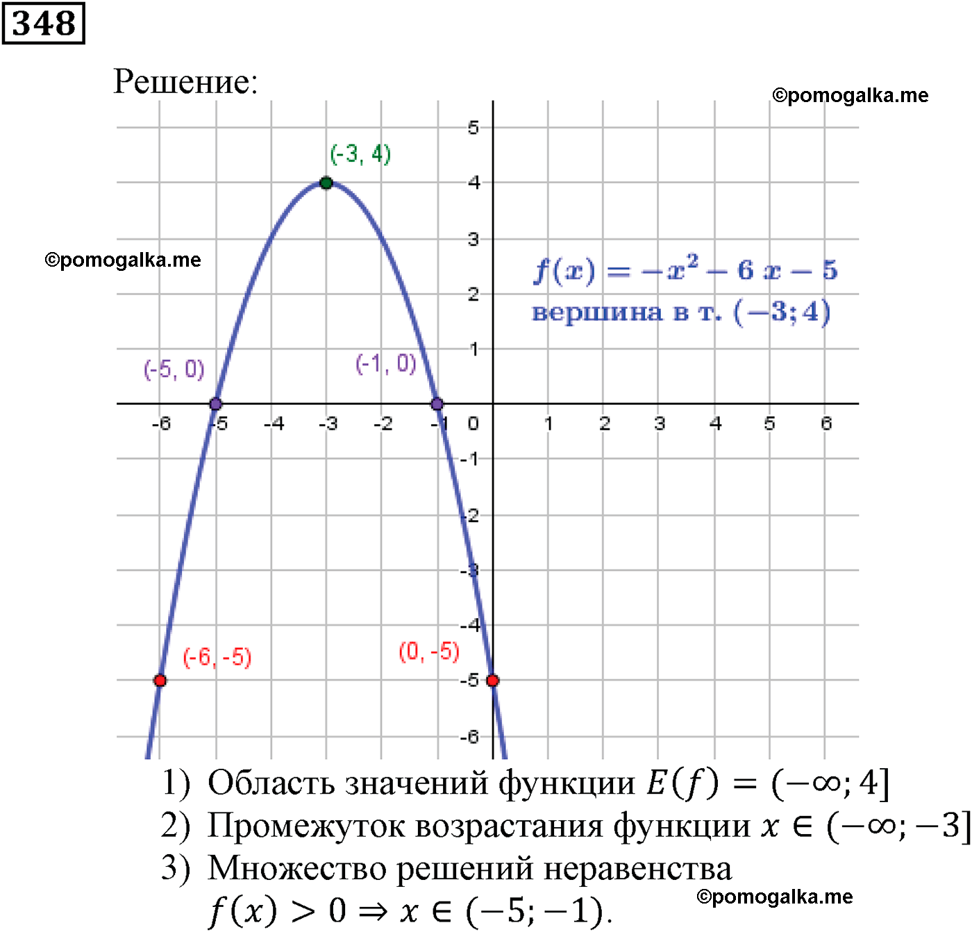 задача №348 алгебра 9 класс Мерзляк
