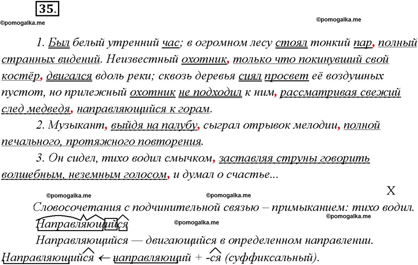 страница 21 упражнение 35 русский язык 9 класс Тростенцова 2018 год